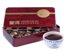 Hot Black Tea Flavor Pu er Puerh Tea Chinese Mini Yunnan Puer Tea Gift Tin box