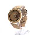 Bobo Bird E20 Brand Luxury Wooden Bamboo Quartz Watch Deer Designer Wood Watch With Stainless Base