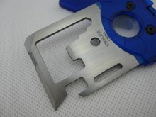 Multifunctional Rescue Tools Outdoor Survival Knife Card For Camping Hiking Fishing With Compass Corkscrew Wrench ect