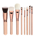 8pcs Rose Golden Makeup Brushes Set Cosmetic Tool Blusher Eye Shadow Brush Kits Powder Foundation Brush