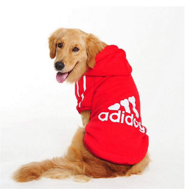 Image of Autumn Winter Big large Pet Dog Adidog hoodies Sweater Clothing For 7xl Golden Husky