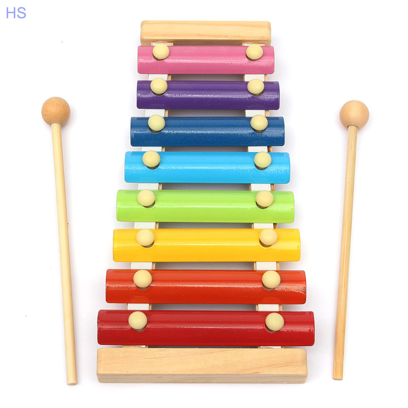 8 Notes Musical Xylophone Piano Wooden Instrument Kids Educational Baby Children Toy Gift