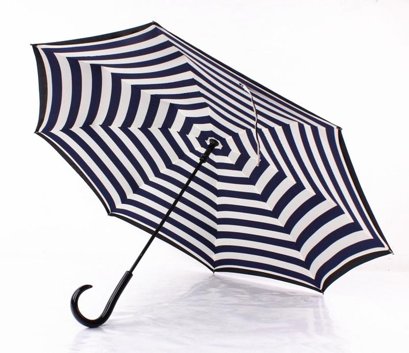 Navy Upside Down Umbrella Fashion Reverse Design Opposite Folding