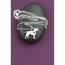 Minimalist Jewelry SALE Bull Terrier Necklace Bull Terrier Pendant Silver Dog Necklace Dog Breed Engraved Personalized