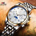 2017 Mechanical Watches Luxury Top Brand TEVISE Men Sport Watch Gold Clock Mens Calendar Automatic Wristwatch
