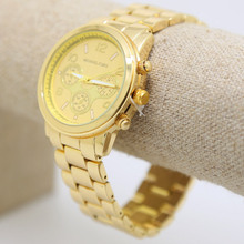 New!! Hiphop Luxury brand 14K Gold plated Men’s Wristwatches Quartz Watchs High Quality Men Watch Sports High-grade golden Watch