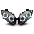 KT Headlight for Yamaha YZF R1 2004 2006 LED Angel Halo Eye Motorcycle HID Projector Assembly