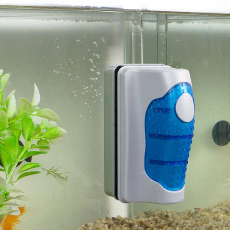 Image of New Qualified Magnetic Brush Aquarium Fish Tank Glass Algae Scraper Cleaner Floating Curve Jan9
