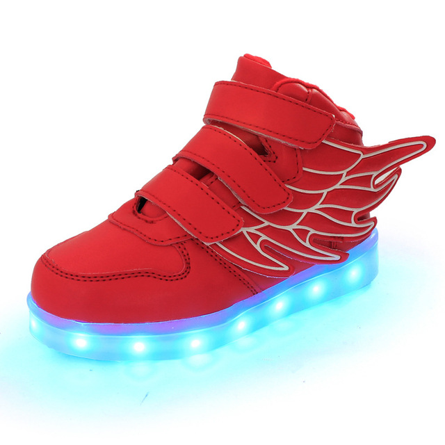 2017 Световой Индикатор Shoes Для детей Мода Высокого Качества Унисекс LED световой Shoes девушки и мальчики Повседневная Shoes led shoes for kids