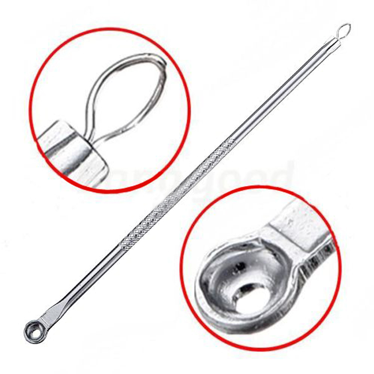 Image of High Quality 1 pc Acne Blemish Pimple Extractor Tool Blackhead Comedone Remover Color Silver Plated HB-0020