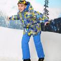 For 30 Degree Warm Coat Sporty Ski Suit Waterproof Windproof Baby Boys Jackets Kids Clothes Sets