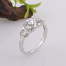 Fashion White Stone Rings 925 Silver Vintage Crystal Jewelry CZ Diamond Ring Bijoux Anel Feminino Women