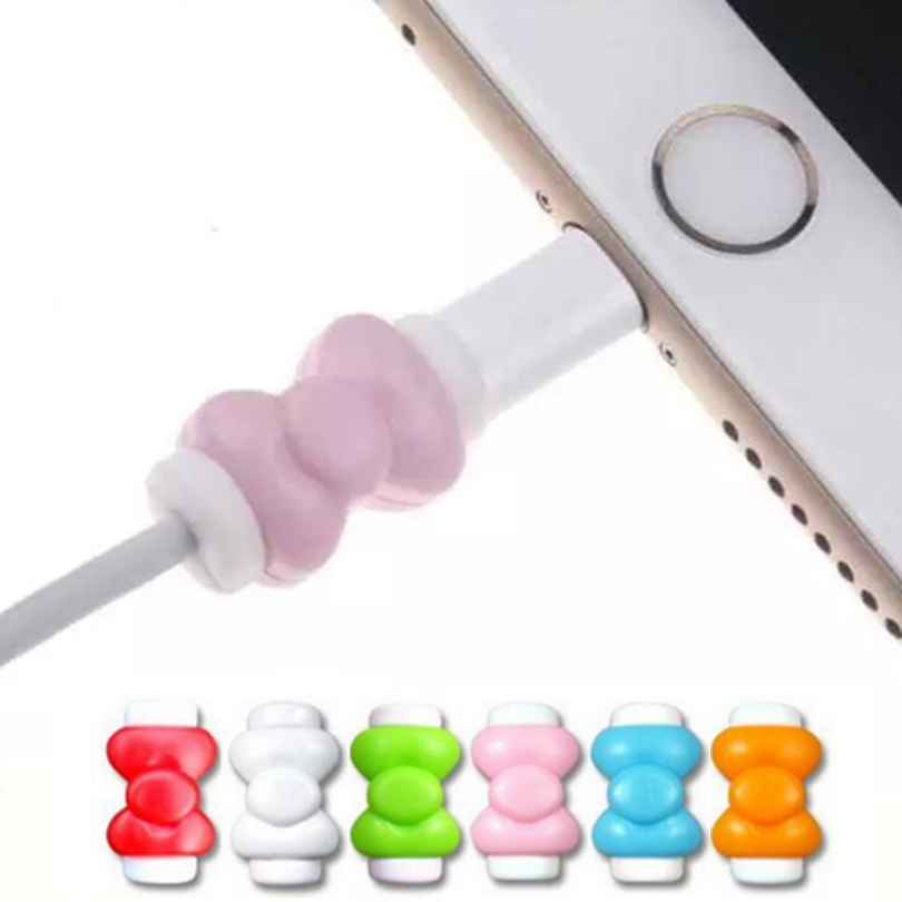 Image of 1pcs/lot U-Neat Original usb cable earphones protector hello kitty Bow For iphone android cable Saver Protective
