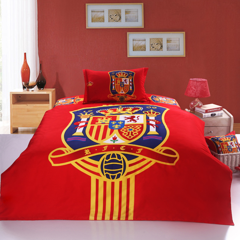 The Spanish team bedding Sets boys bed sheets 100%cotton christmas ...