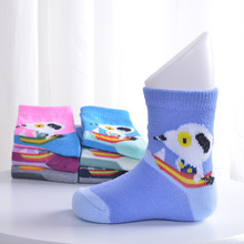 Hot Sales The new cotton socks antibacterial deodorant sweat socks children’s cartoon 1-3 years old baby socks warm socks