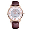 2016 New fashion SKONE Newest Luxxury Solar Energy Women Leather Casual Quartz Wristwatch Female casual watches