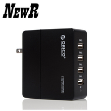 NewR DCA 4U BK 4 Port USB Wall Charger for Cell Phone Tablet PC iPhone 4S
