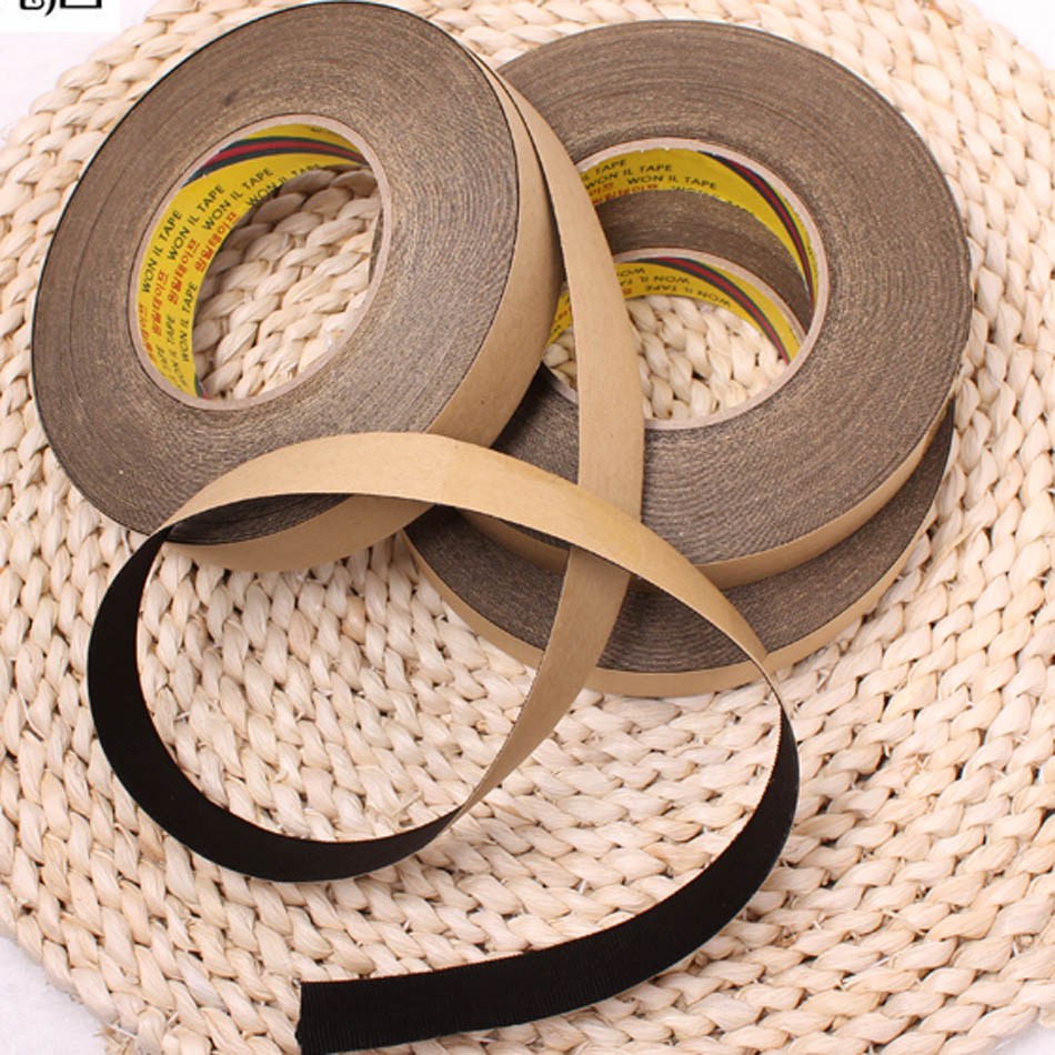 3/4"Black Grosgrain ribbon with Adhesive Tape DIY flower crown ribbon 1Meterin Ribbons from