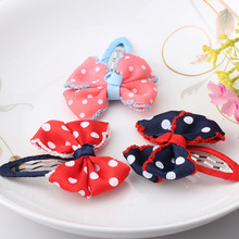 Candy Color Solid Dot Print Bow Hairpins Children Kids Hair Clips Baby Girls Hair Accessories Bowknot Barrettes Haar Specdjes