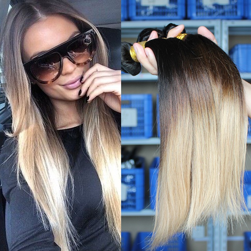 Secrets Ombre Hair Extensions Three Tone 1b 4 27 Malaysian Virgin