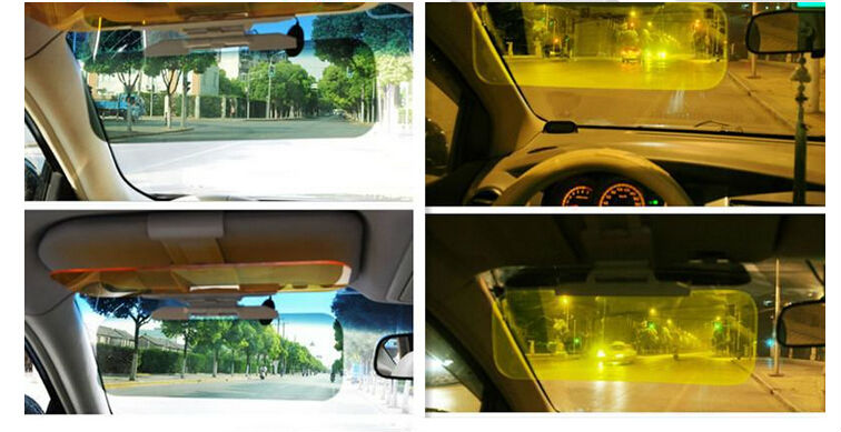 2 in 1Eyesight protecting Mirrors Clip-on Headlights Sun Head Light Visor Automotive Car Sunvisor for Driving Driver
