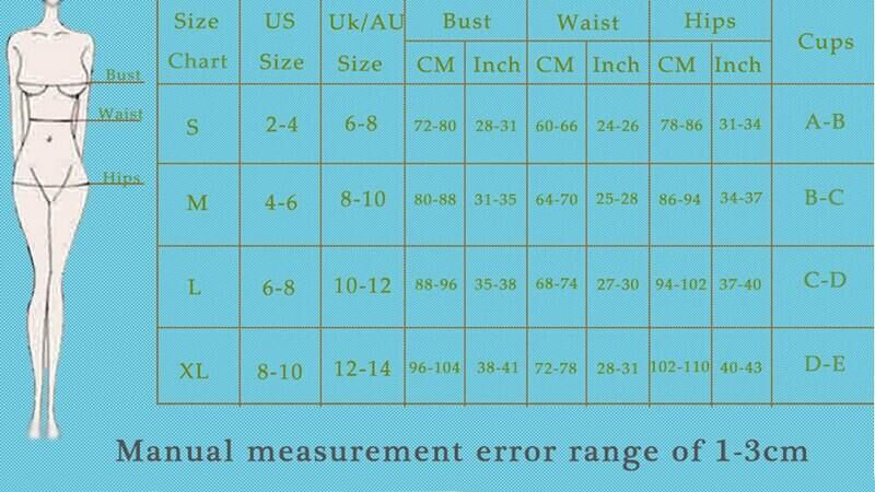 bikini set size chart 2