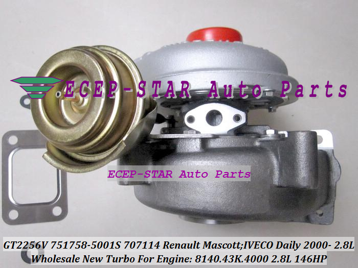 GT2256V 751758-5001S 751758-0001 707114-0001 500379251 Turbo For Renault Mascott Iveco Daily 2000- 8140.43K.4000 2.8L 146HP Turbocharger (3)