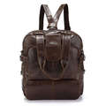 Fashion Quality first layer real genuine leather men s backpacks cowhide vintage men s travel bags