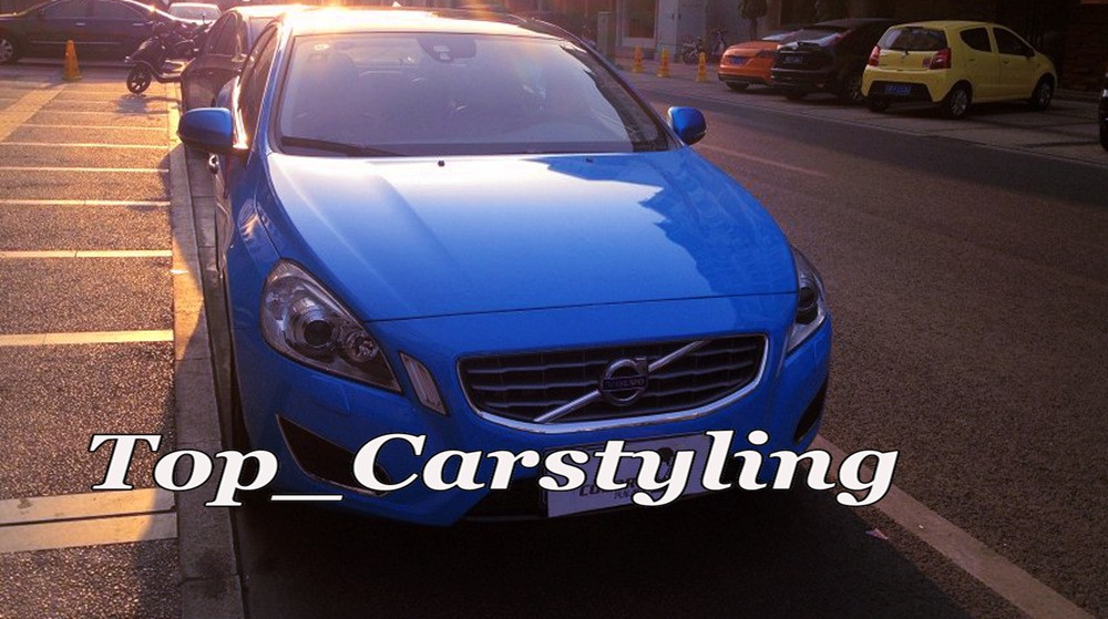 3 LAYER GLOSSY DARK BLUE CAR WRAPPING FILM WITH AIR FREE  1080 HEXIS APA ARLON BLUE GLOSS SHINY WRAPPING FOIL (1)