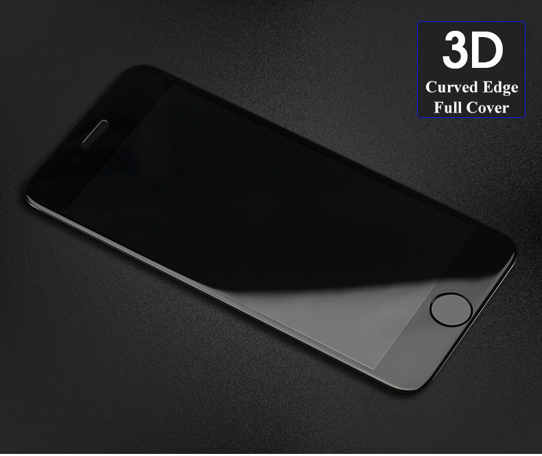Image of 3D Curved Edge Full Cover Mobile Phone Tempered Glass Front Screen Protector Protective Film for Iphone 6/6plus T80195.