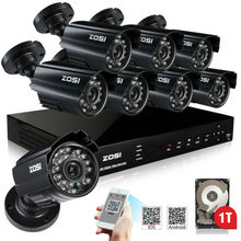8CH HDMI DVR Home CCTV Security Camera System 8PCS 700TVL Outdoor Weatherproof Surveillance Kit 1TB HDD sistemas de seguridad