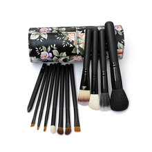 Fashion 12PCS Pro Makeup Brushes Set Eyeshadow Powder Blusher Brush Beauty Cosmetic Tools Kit With Holder