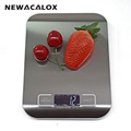 NEWACALOX Household Electronic Kitchen Scale 5kg Cooking Tools Food Die Postal Balance LCD Digital Weight Health