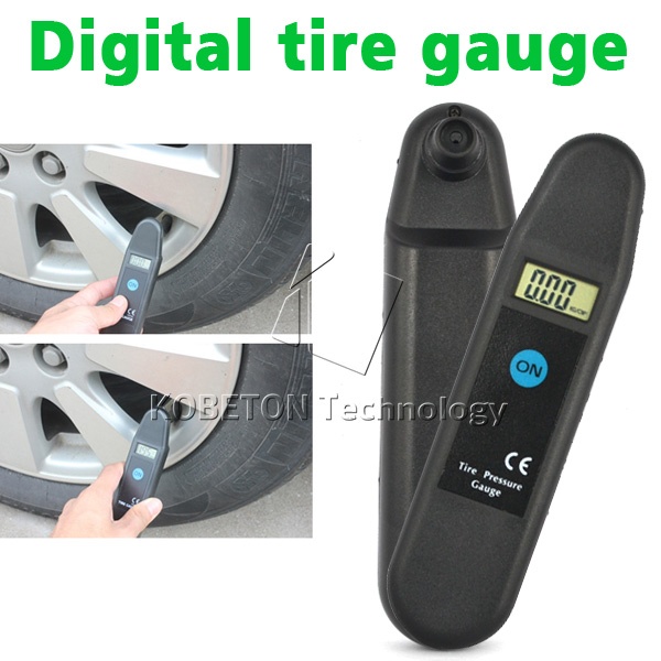 Image of Digital LCD Display Accuracy Wheel Tire Air Pressure Gauge Tyre Tester Vehicle Motorcycle Car 5-150 PSI/KPA/BAR/KG/CM2 Detector