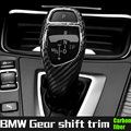 automatic speed gear shift knob head carbon fiber cover for BMW all series e81 e90 f20