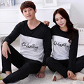 2015 spring autumn long sleeve Lovers sleepwear cartoon lovers home clothing couples matching pajamas adult pyjamas