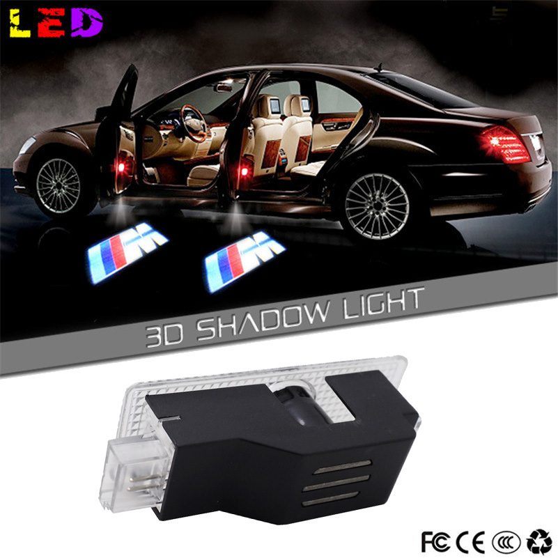Image of 2x Car LED Door Logo Projector Ghost Shadow Light For BMW M3 M5 E63 E64 E65 E86 E85 E92 E93 E61 F01 F02 F10 F15 F16 E60 E90