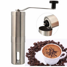 Hot Sale Silver Stainless Steel Hand Manual Handmade Coffee Bean Grinder Mill Kitchen Grinding Tool 30g