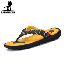 2016 Casual Style New Summer Men Designer Beach Flip Flop Men Flat Outdoor Novel Sandal Slipper Patchwork Black Size 40-44