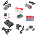 Raspberry Pi 3 Model B Board 2 Gamepad Kits 16G SD card HDMI cable ABS Box