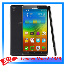 Original Lenovo Note 8 A936 6” Android 4.4 Smartphone MTK6752 Octa Core 1.7GHz ROM 8GB+RAM 1GB Dual SIM GSM & WCDMA & FDD-LTE