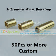 50Pcs 8mm Bearing Ultimaker Copper Sintered Bush Dintered Self-lubricating DIY 3 Models For Slide Block 3 D Printer Accessories