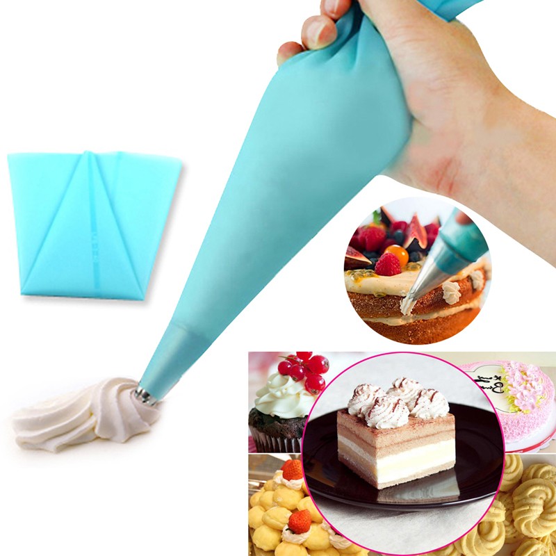 Image of 30cm Silicone Pastry Cake tool Decorating Cream Icing Piping Bag cozinha Styling Tool Bakery Dessert Baking Kitchen Accessories