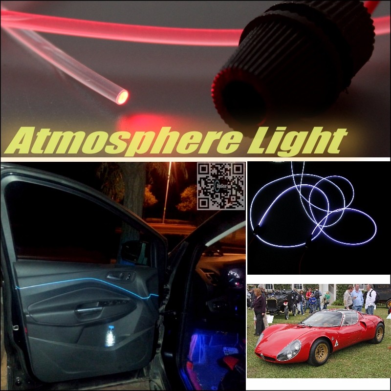 Car Atmosphere Light Fiber Optic Band For Alfa Romeo 33 Stradale Interior Refit No Dizzling Cab Inside DIY Air light