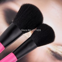 7pcs Pinky Imported Nylon Wool Eyeshadow Brush Foundation Brush Professional Cosmetic Makeup maquiagem Brushes Set beauty
