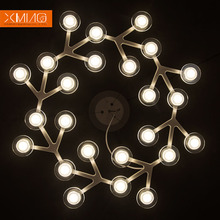 Pendant light fixtures with LED bulbs