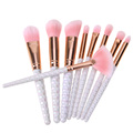 9pcs Makeup Brushes Set Honeycomb White Handle Cosmetic Foundation Eyshadow Blusher Powder Brush beauty tools kits