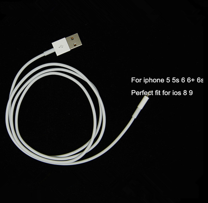 Image of High quality 8 pin Data Sync Adapter Charger USB Cable Cords Wire for iPhone 5 5s 5c 6 Plus 6S perfect fit for ios 8 9