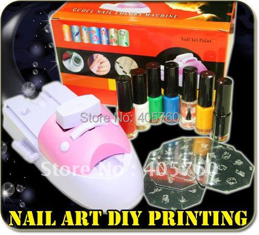 Nail Art Drill Machine In India Ideas Diy Nail Art Sting Printing Machine Colors Drawing Polish Printer Flower Brush Design
