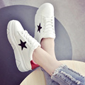 Spring and autumn shoes leisure shoes all match Korean female summer thick bottom color student shoes